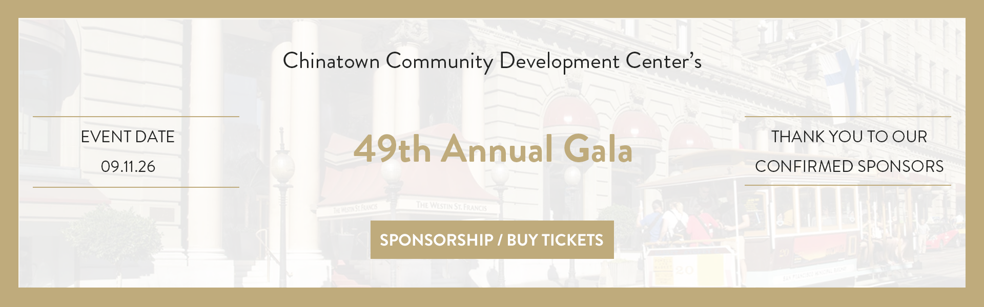 ccdc 49 years 49th anniversary gala on september 11, 2026